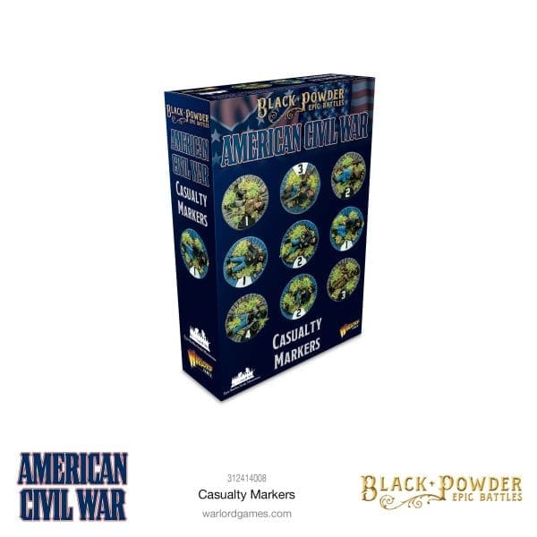 [312414008] Black Powder Epic Battles: American Civil War Casualty Markers