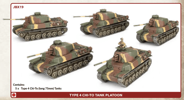 [JBX19] Japanese:  Type 4 Chi-To Tank Platoon  **Pre-Order**