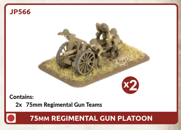 [JP566] Japanese: 75mm Regimental Gun Platoon