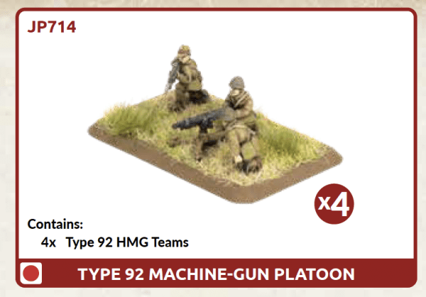 [JP714] Japanese: Type 92 Machine-gun Platoon
