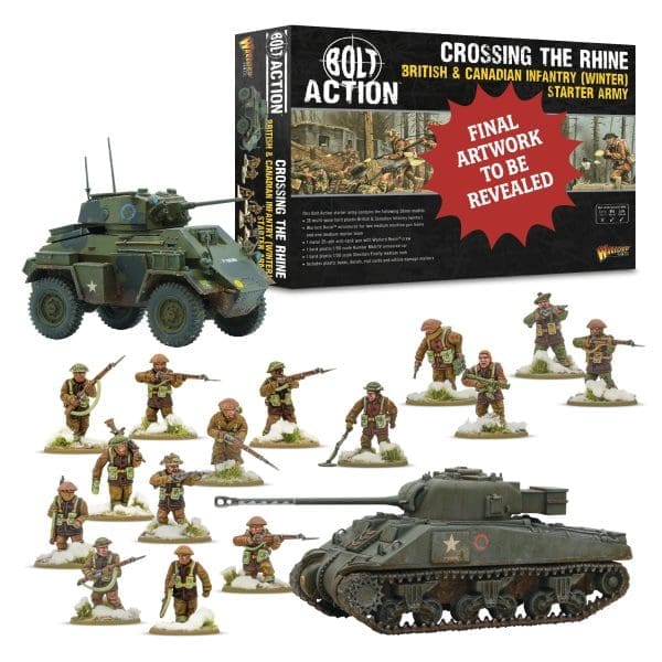 [402611002] British And Canadian Infantry Winter Starter Army - Crossing The Rhine  **Pre-Order**